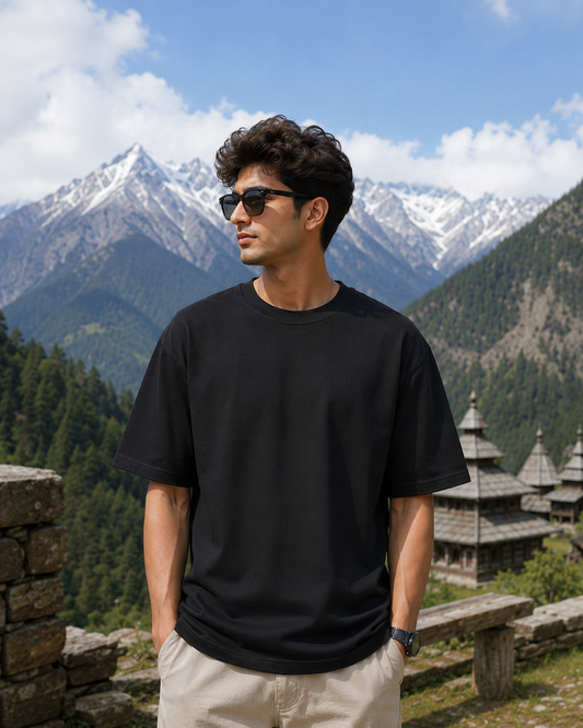 Chamba Guardian Heritage Oversized T-Shirt | 240 GSM Premium Cotton | Unisex | Opshopi
