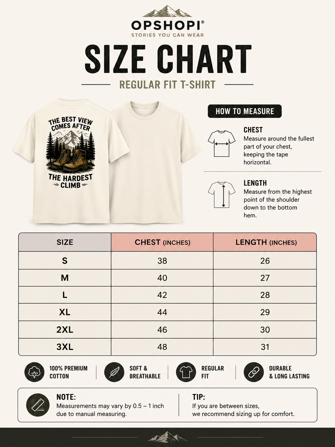 The Best View Comes After The Hardest Climb | Unisex Regular Fit T-Shirt