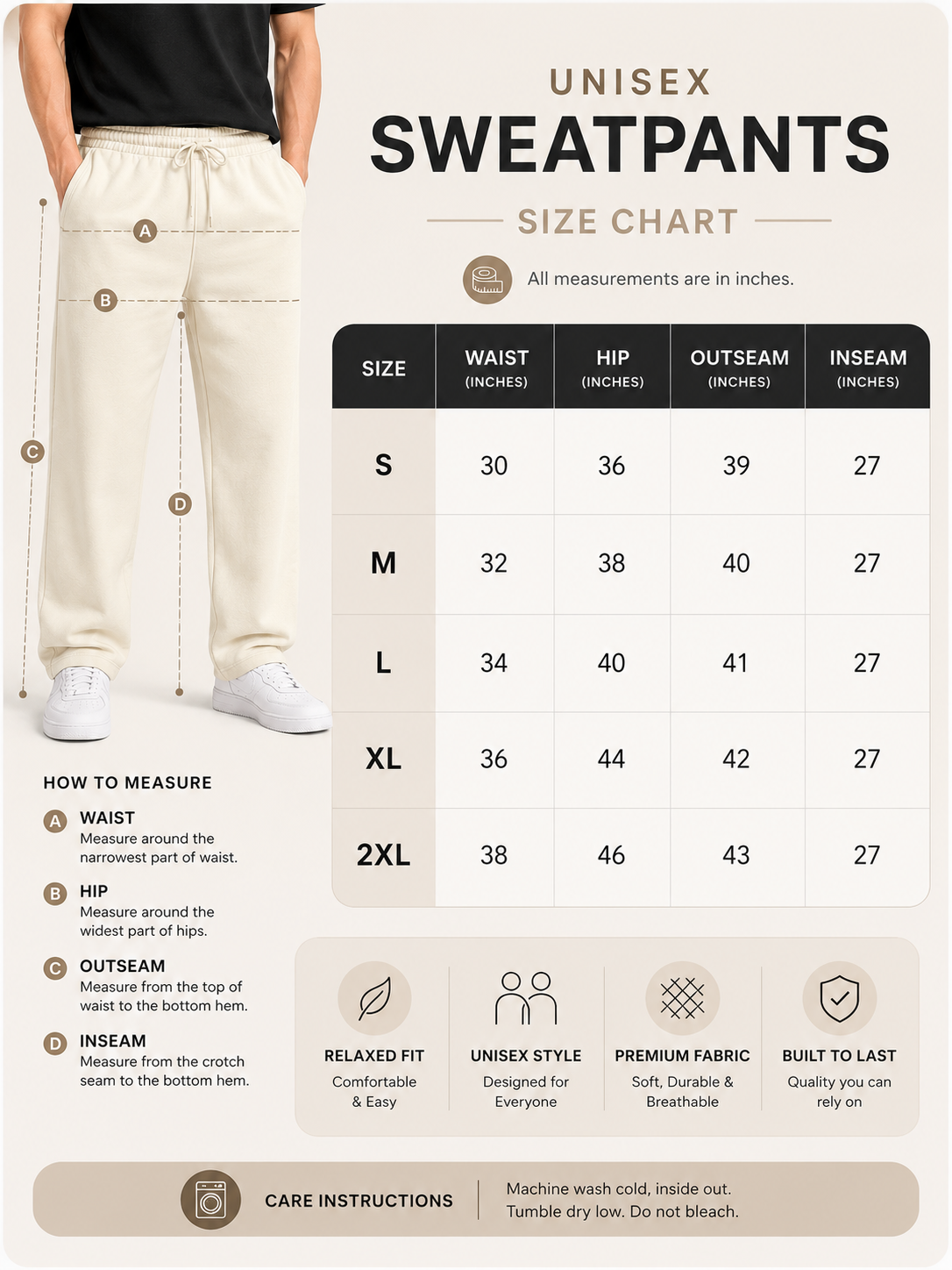 Premium Unisex Relaxed Fit Sweatpants – 260 GSM Terry Cotton | OPSHOPI
