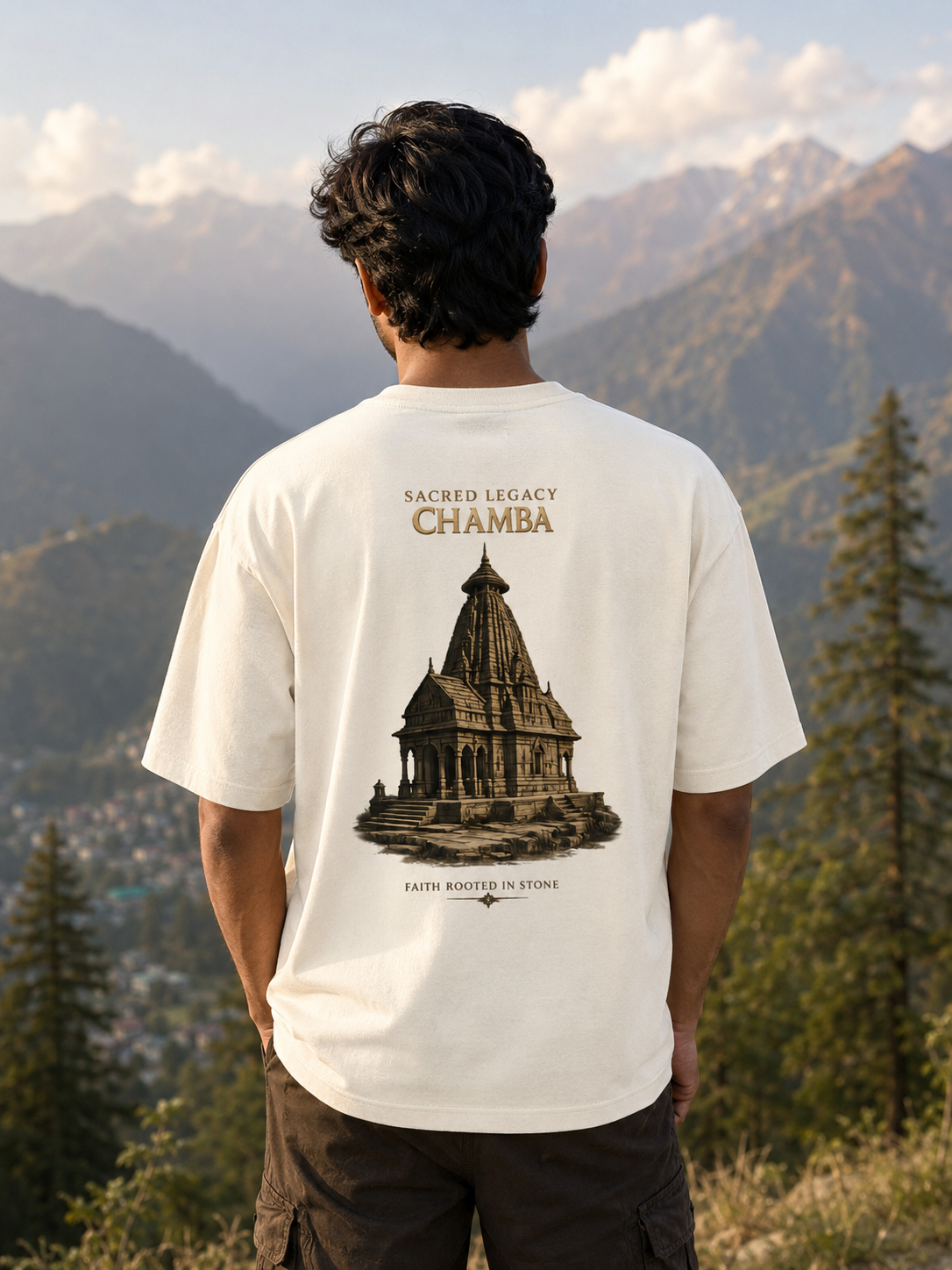Spirit of Chamba Mahadev Oversized T-Shirt – Unisex