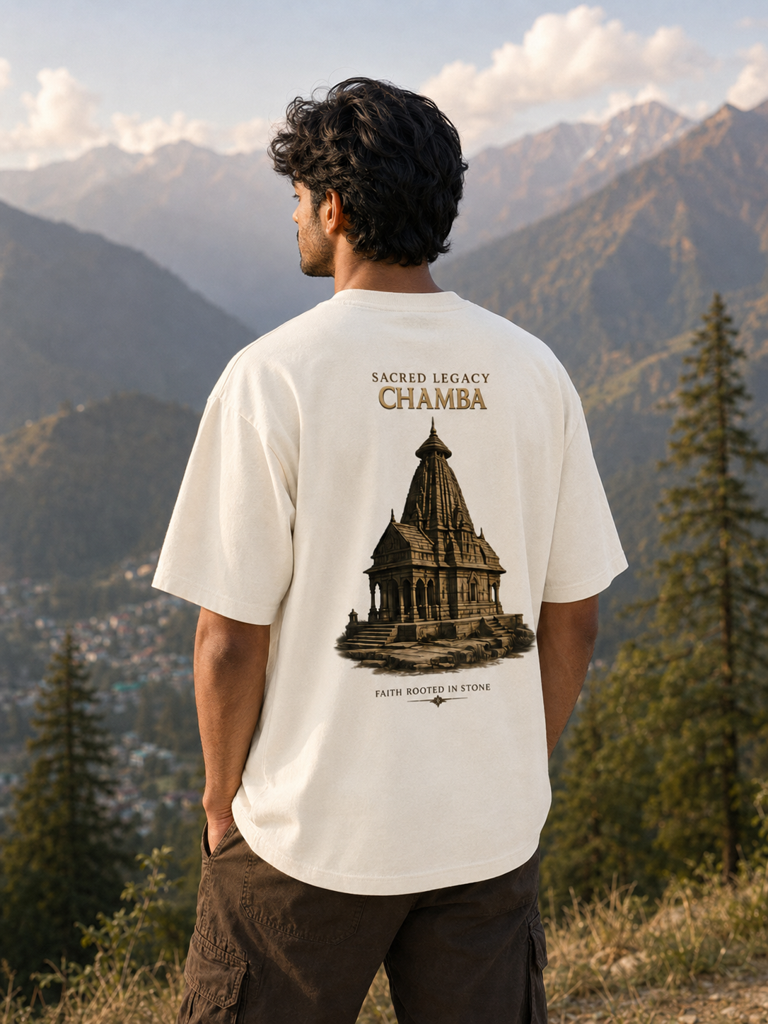 Spirit of Chamba Mahadev Oversized T-Shirt – Unisex