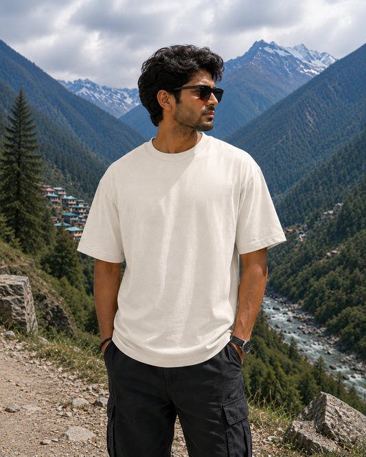 Bharmour Manimahesh Heritage Oversized T-Shirt | 240 GSM Unisex Graphic Tee