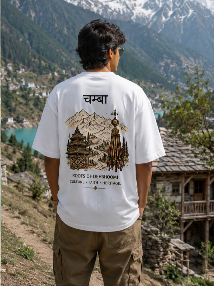 Chamba – Roots of Devbhoomi | Premium Oversized T-Shirt | 240 GSM Cotton | Unisex