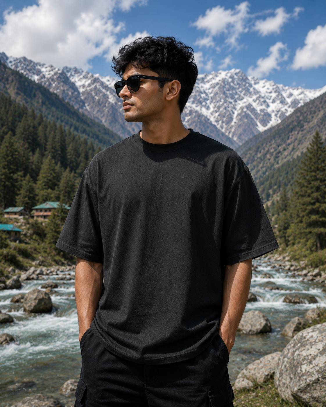 CHAMBA – Land of Ravi | Premium Oversized T-Shirt | 240 GSM Cotton | Unisex