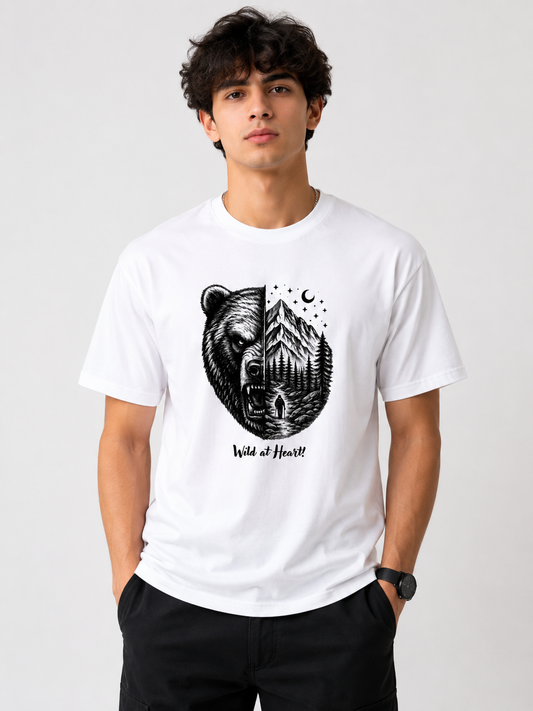 Wild At Heart Nature Bear Premium T-Shirt