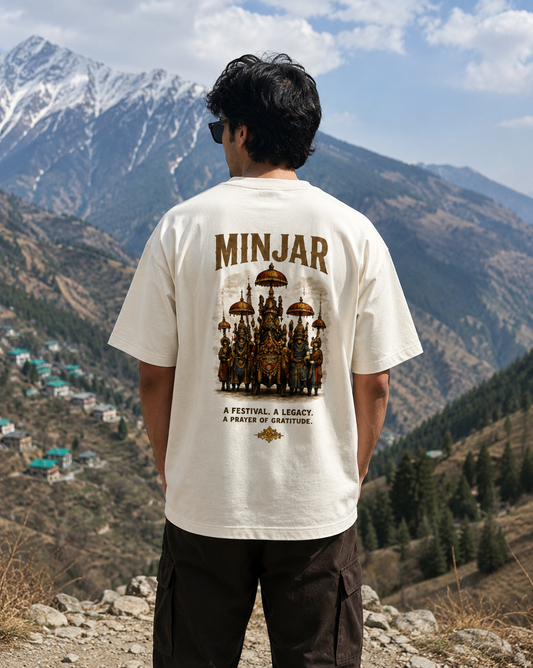Minjar Festival Heritage Oversized Graphic T-Shirt | Premium 240 GSM Cotton