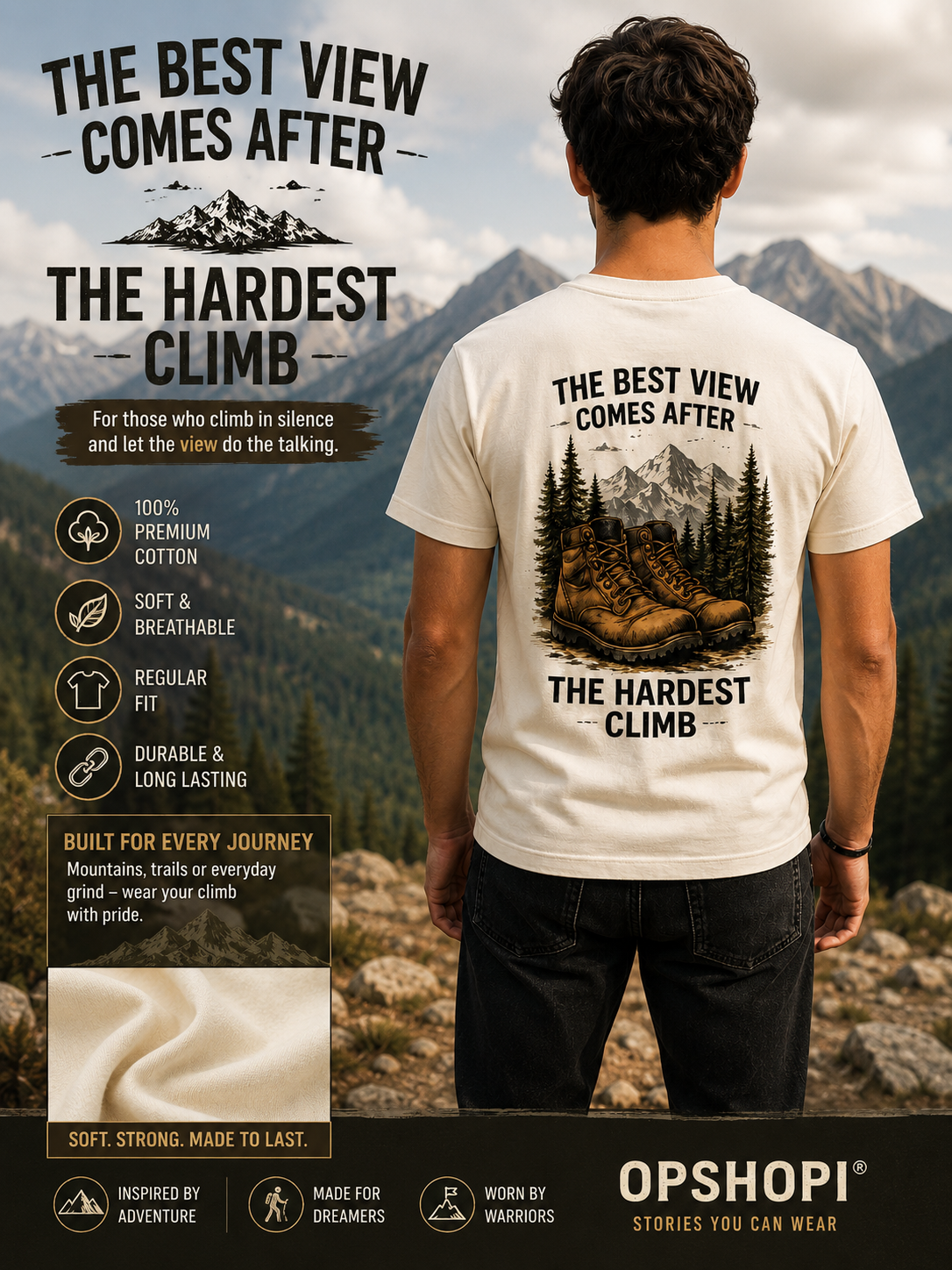 The Best View Comes After The Hardest Climb | Unisex Regular Fit T-Shirt