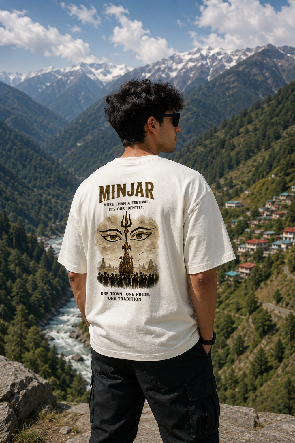 Minjar Mela Chamba Heritage Unisex Oversized T-Shirt