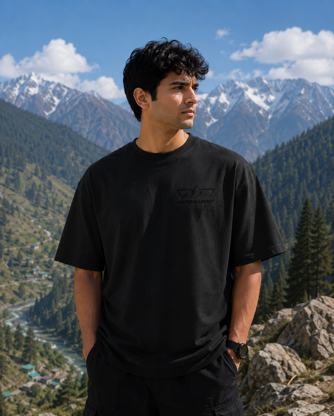 Bharmour Heritage Oversized Graphic T-Shirt | We Wear Our Culture With Pride