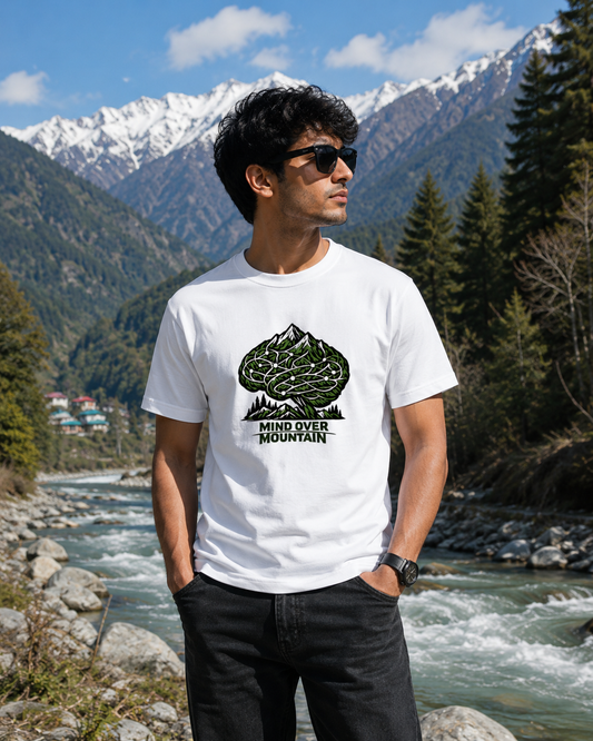 Mind Over Mountain™ Premium Graphic T-Shirt | 100% Cotton 180 GSM | Regular Fit | OPSHOPI