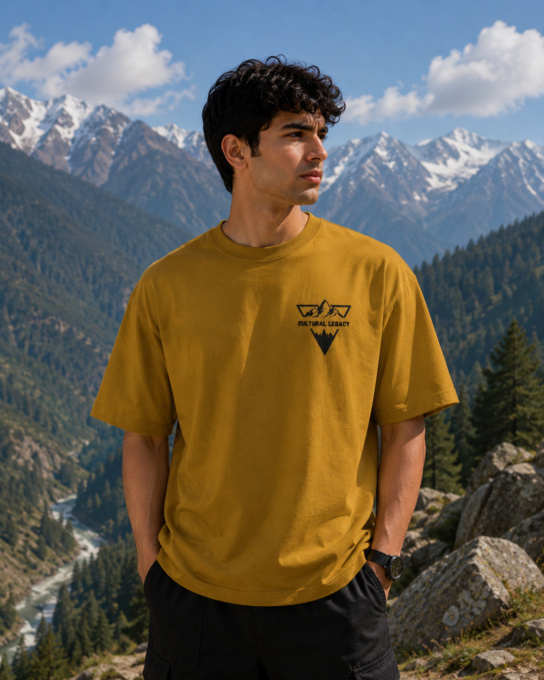 Bharmour Heritage Oversized Graphic T-Shirt | We Wear Our Culture With Pride