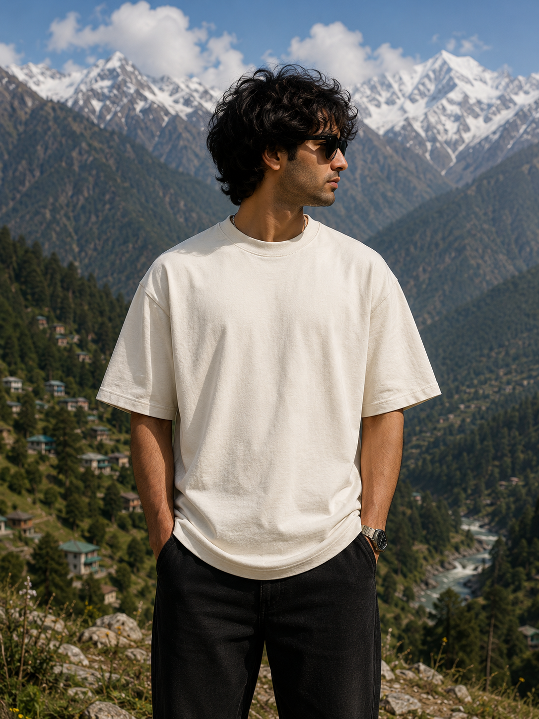 PAHAD SE HU™ Oversized Classic T-Shirt | Himachal Pradesh Edition