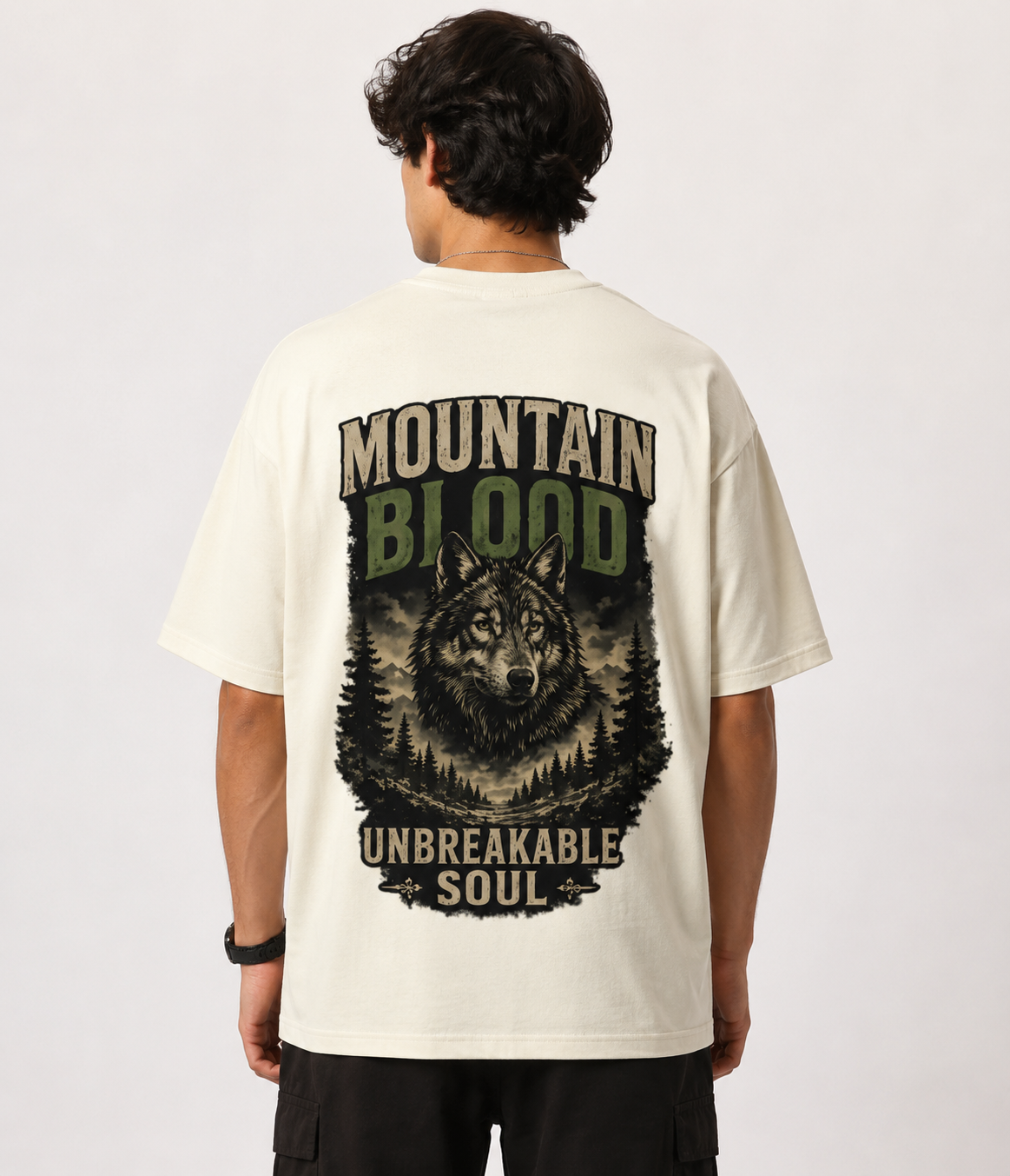 Mountain Blood – Unbreakable Soul | Oversized Premium Cotton T-Shirt