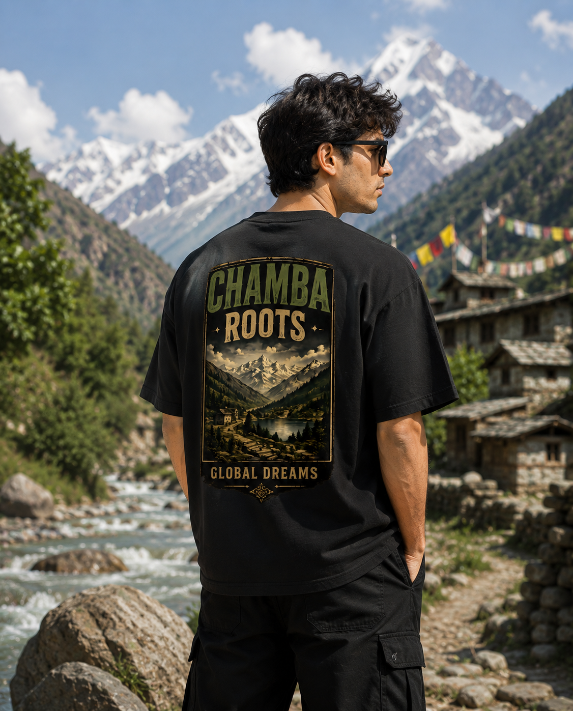Chamba Roots – Global Dreams | Premium Oversized T-Shirt