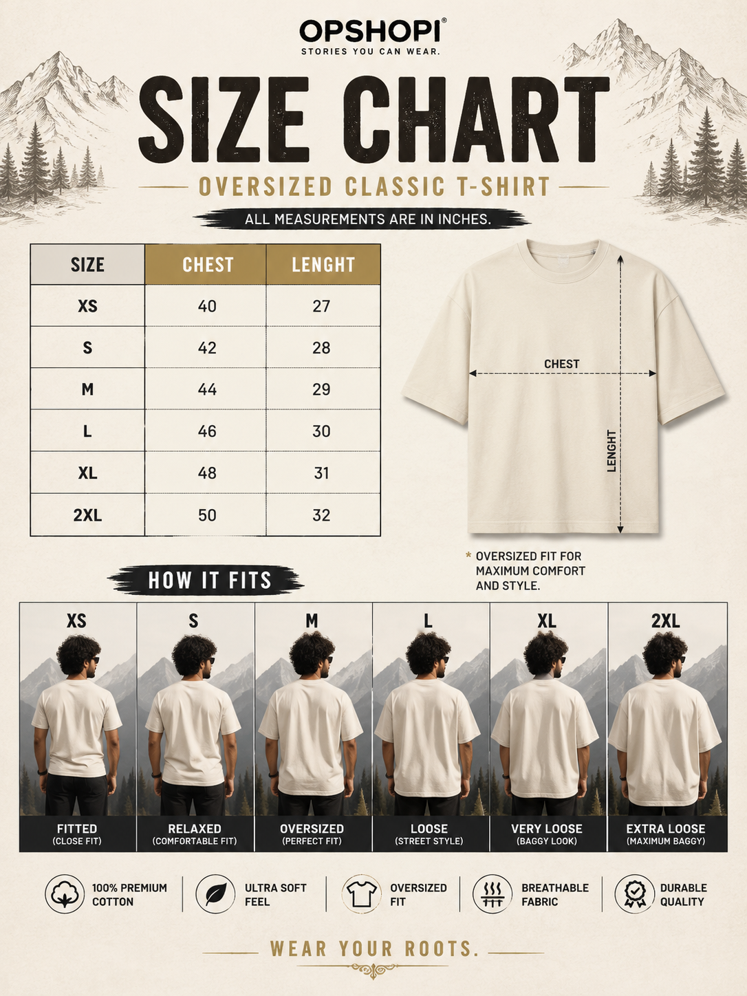 PAHAD SE HU™ Oversized Classic T-Shirt | Himachal Pradesh Edition