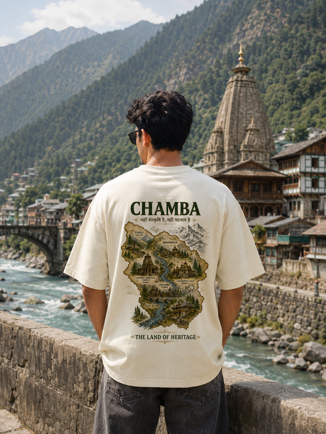 CHAMBA – The Land of Heritage | Premium Oversized Unisex T-Shirt