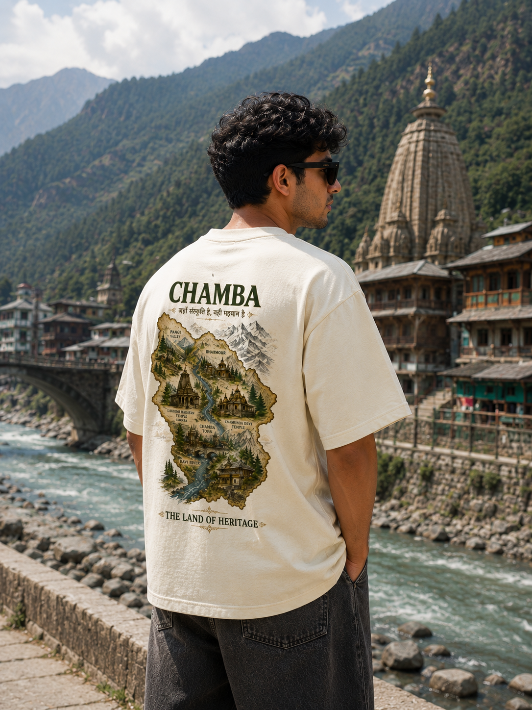 CHAMBA – The Land of Heritage | Premium Oversized Unisex T-Shirt