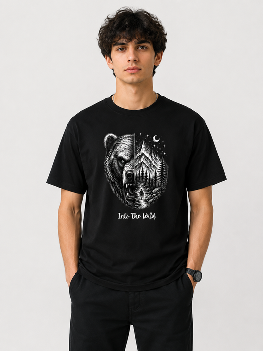 Into The Wild – Grizzly Bear Mountain Adventure T-Shirt